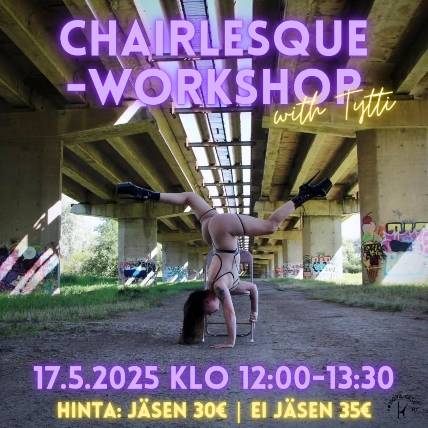 Chairlesque workshop 17.5.2025 klo 12:00-13:30