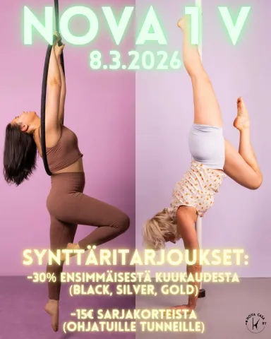 Nova 1v synttäritarjous
