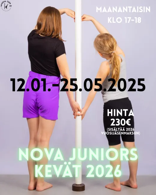 Nova Juniors akrobatiaa lapsille, kevät 2026